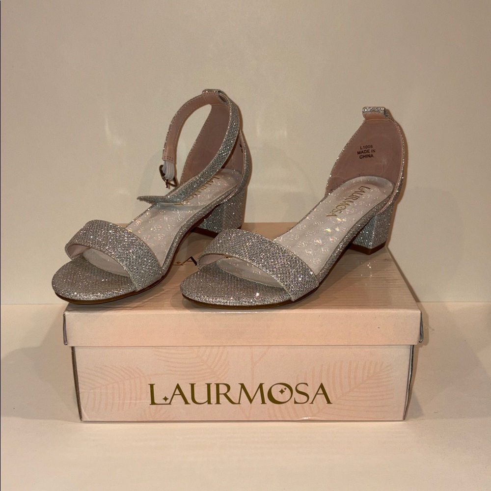 Glittering Silver Women's Heels